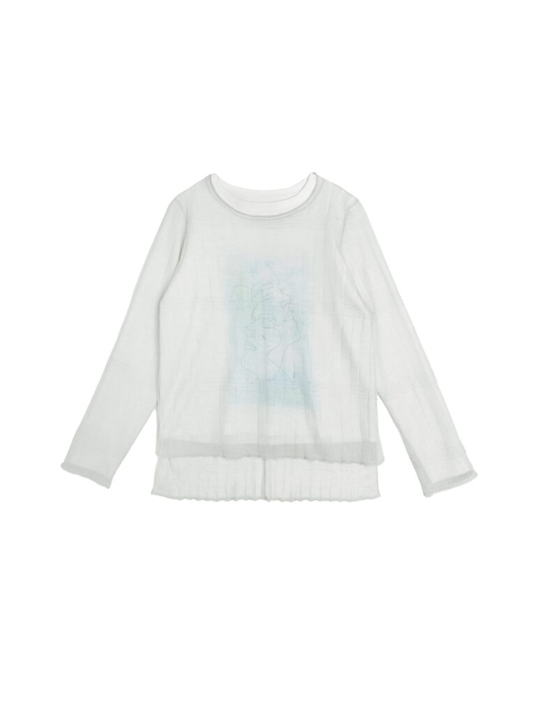 2 In 1 Printed Knit Top