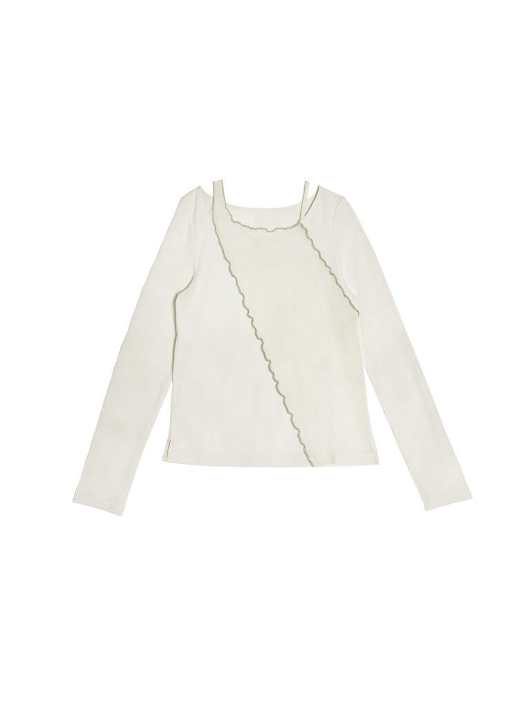Patchwork Cut-out Babylock Top