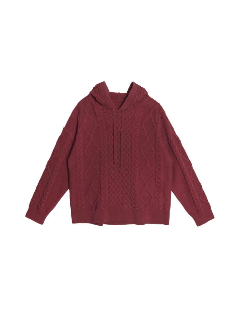 Cable knit Hoodie