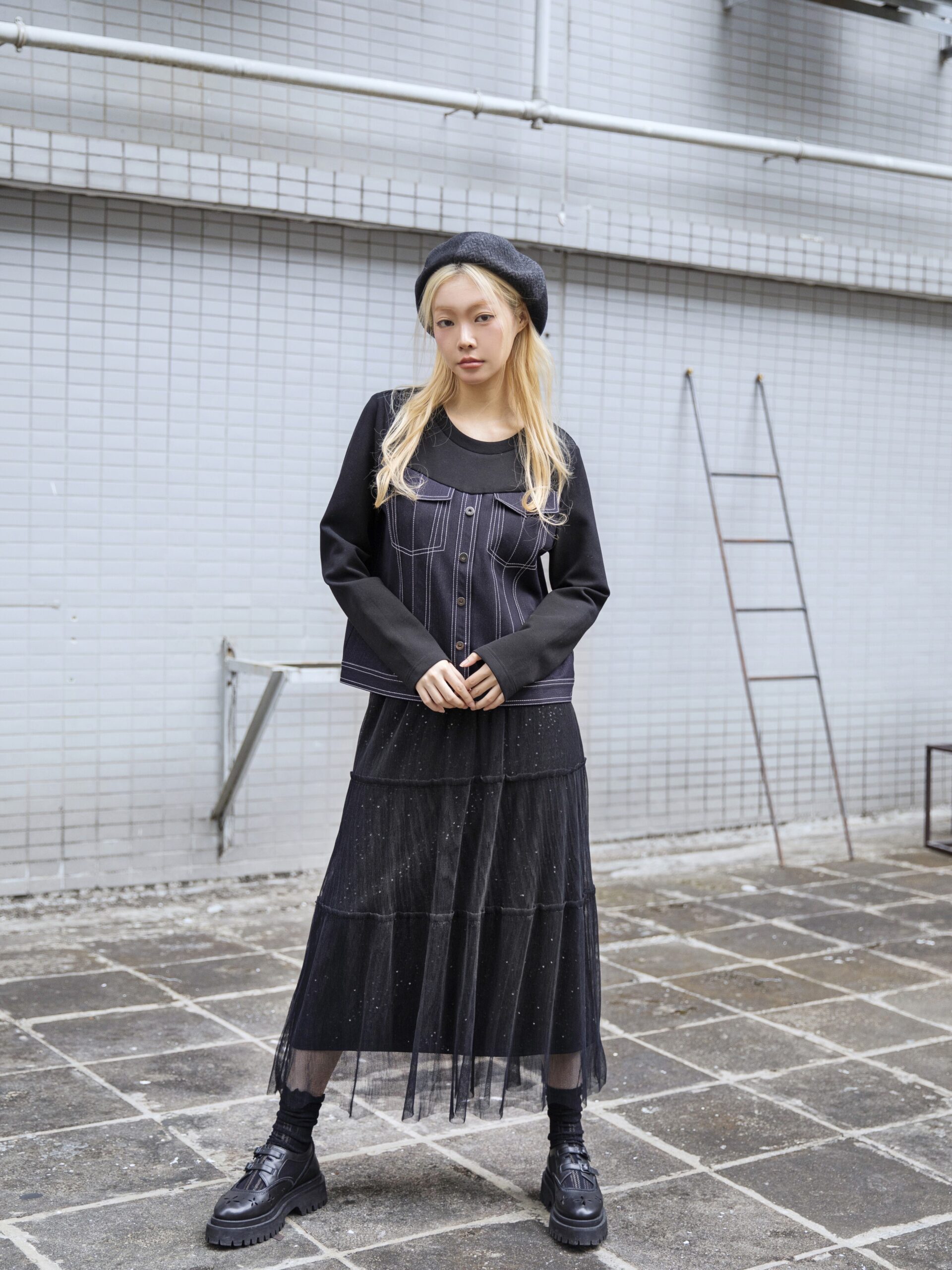 Denim patchwork top - Image 4