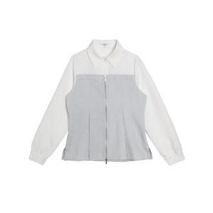 Faux Two-piece Patchwork Shirt