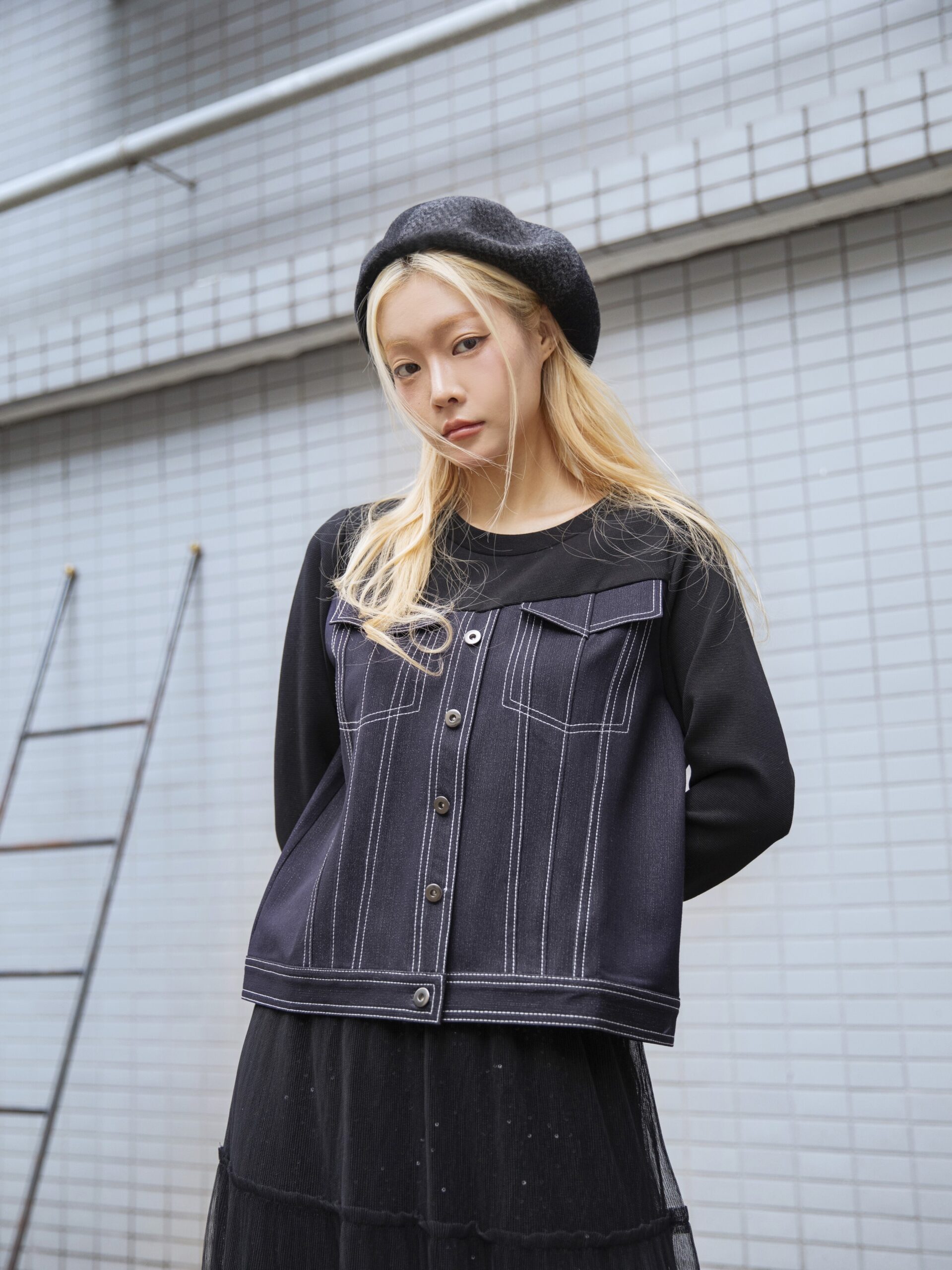 Denim patchwork top - Image 7