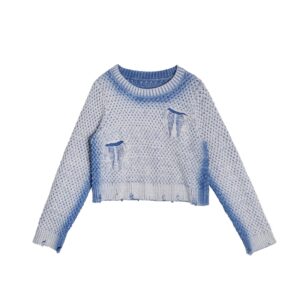 Spray-paint effect sweater