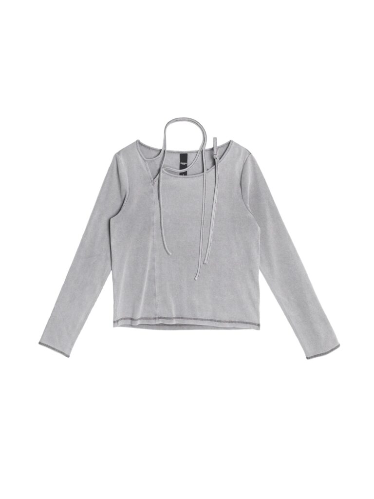 Washed Tie detail Top