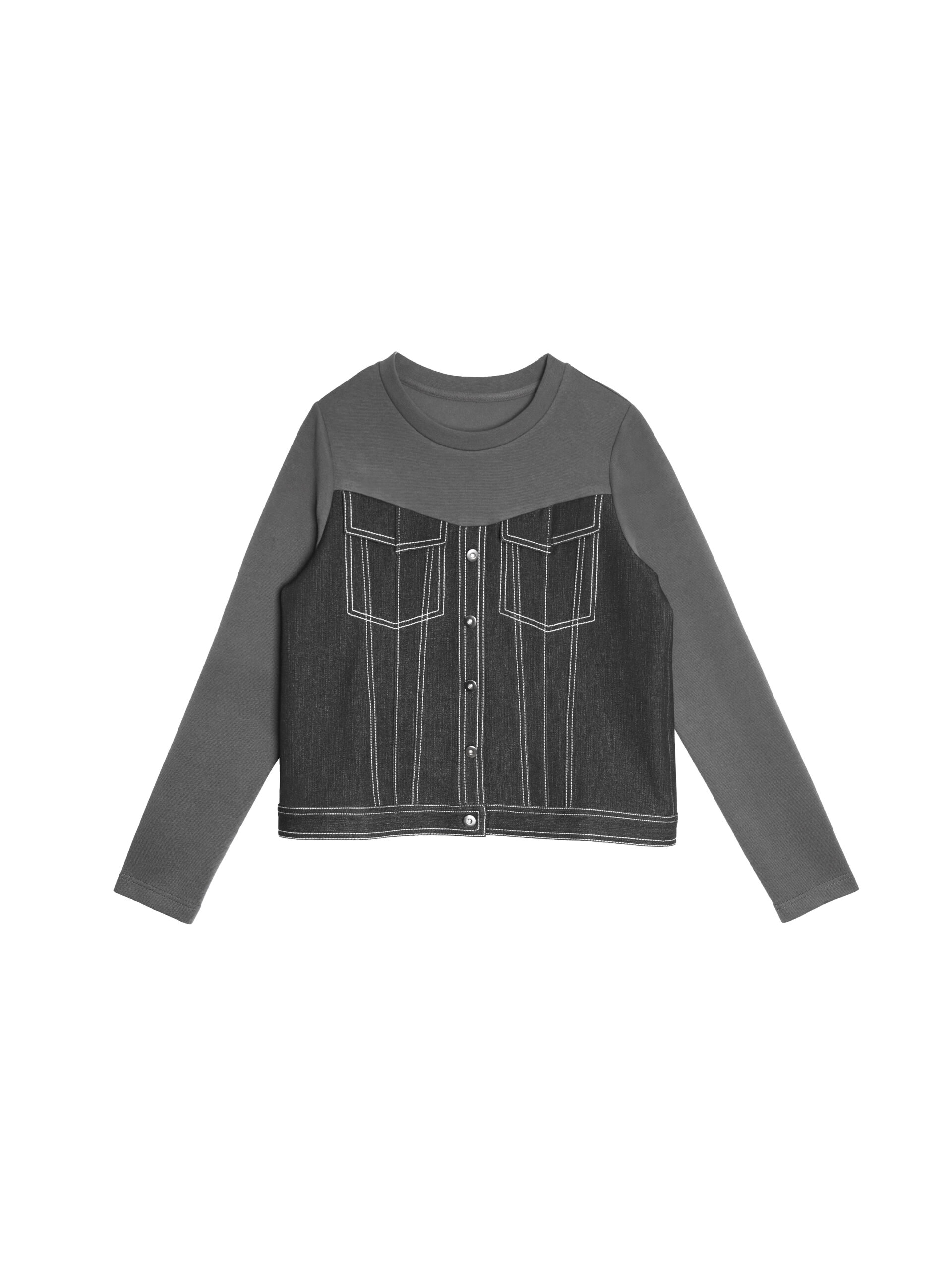 Denim patchwork top - Image 3