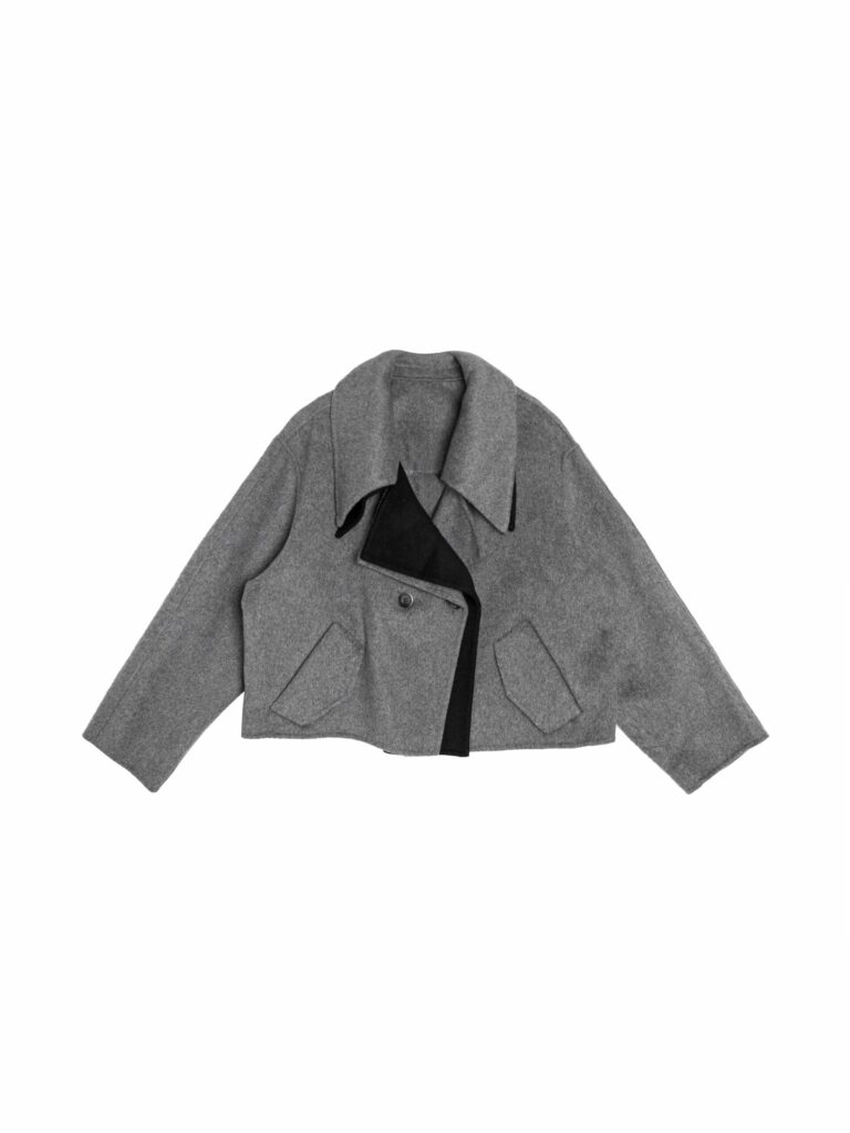 Double-collar wool Coat