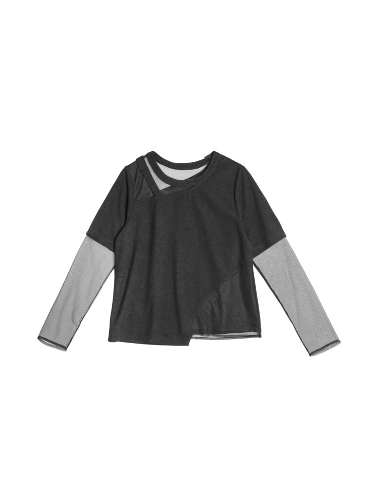 Patchwork Top with Detachable sleeves