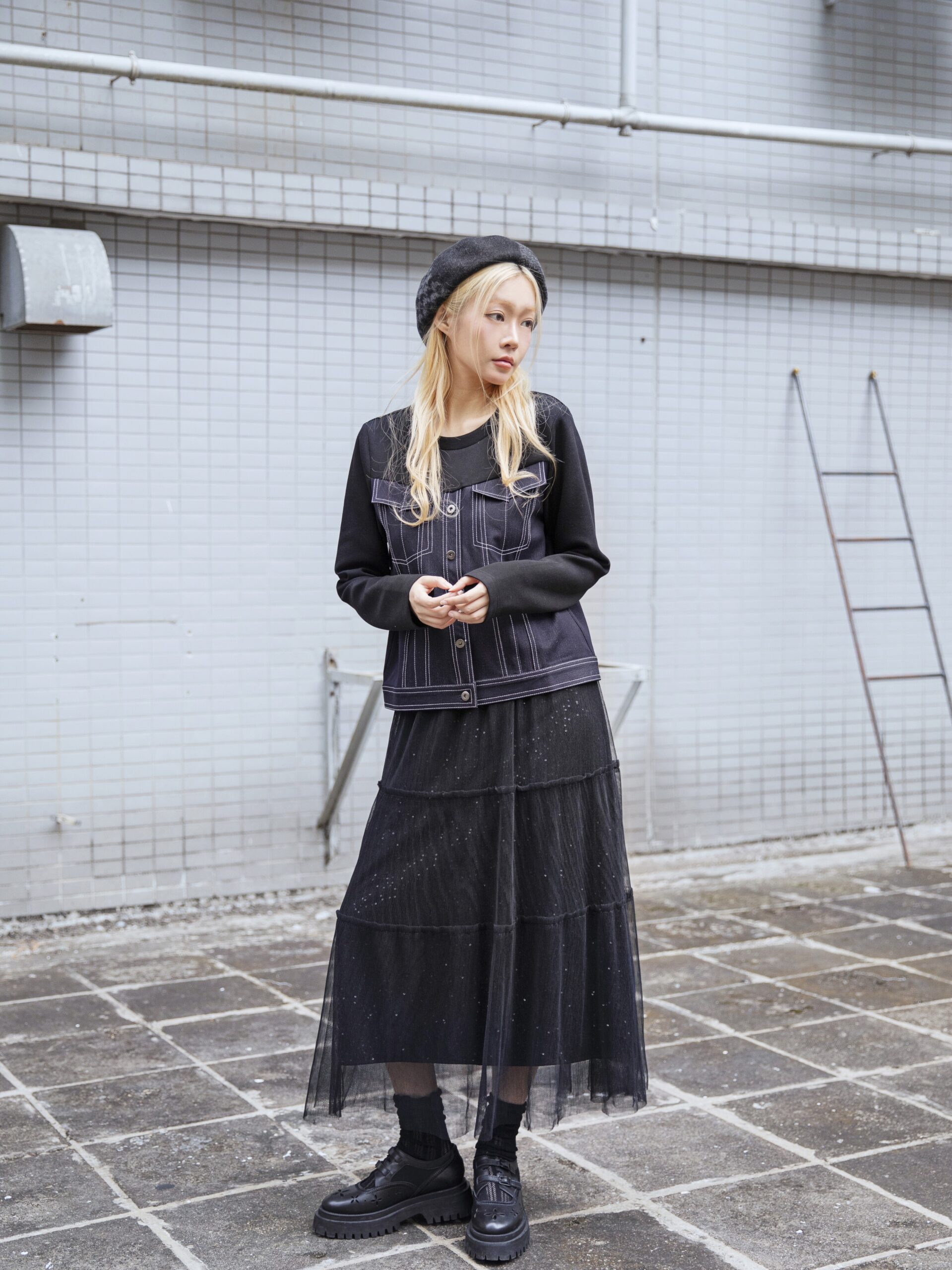 Denim patchwork top - Image 5