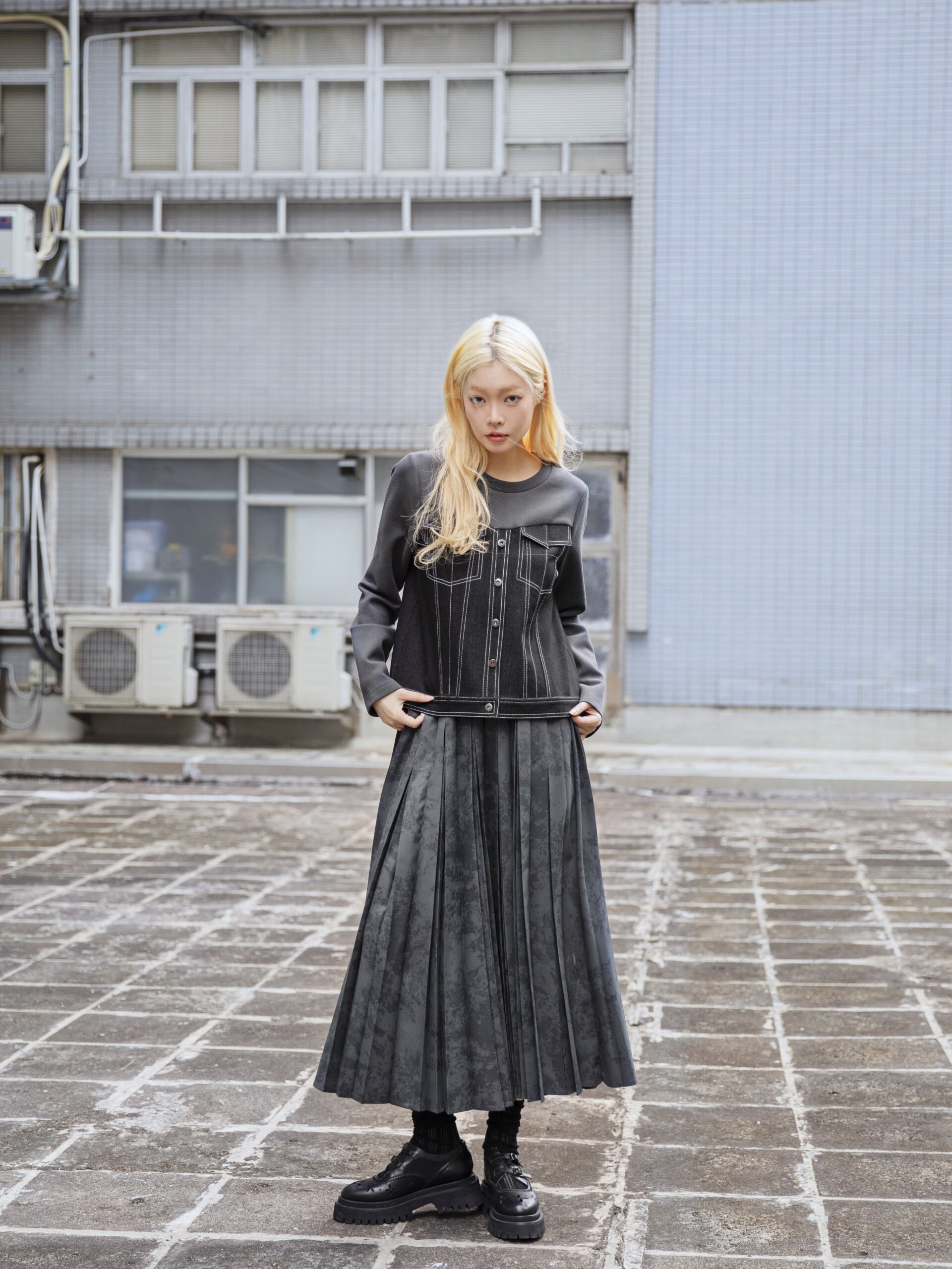 Denim patchwork top - Image 9