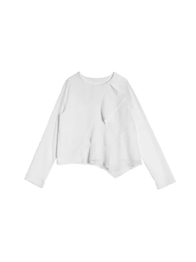 Patchwork Ruffle Top - Image 2