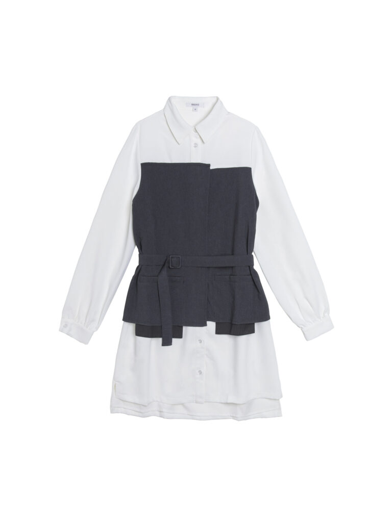 Patchwork Shirt Dress