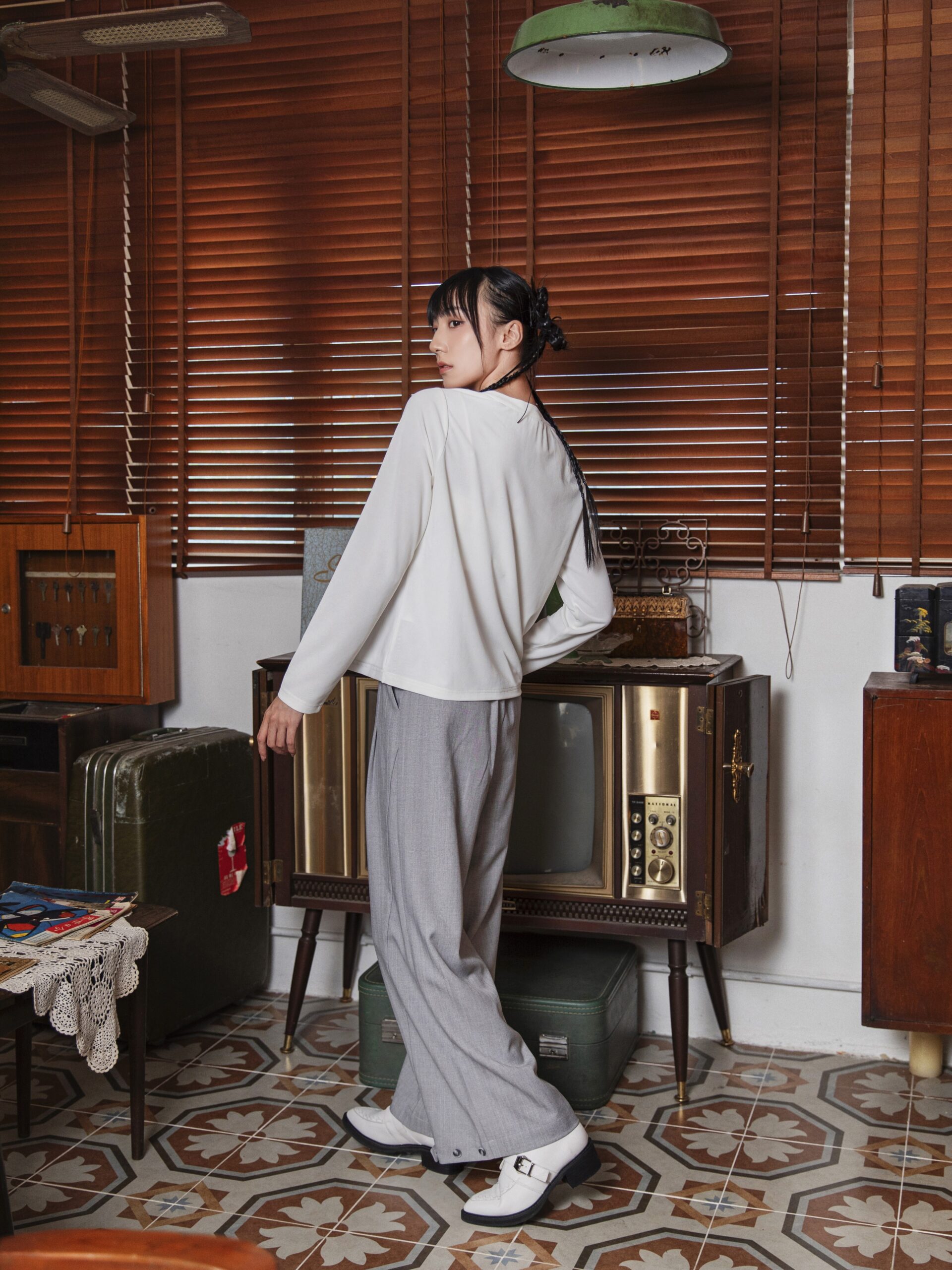 Patchwork Pleated Top - Image 13